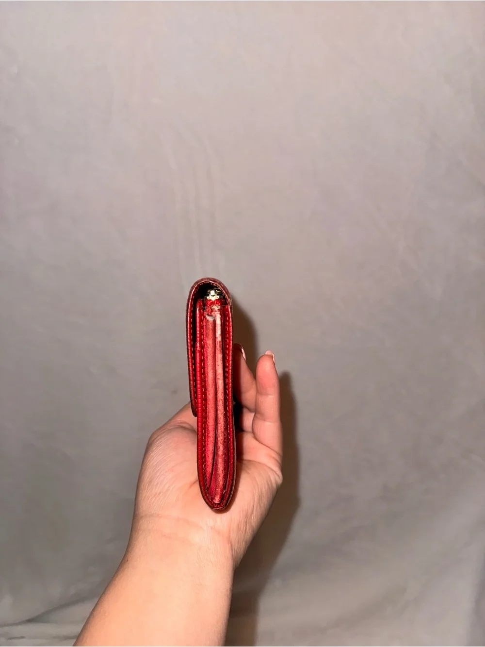 Authentic Louis Vuitton Sarah Wallet | Castillan Red Epi Leather CA1905